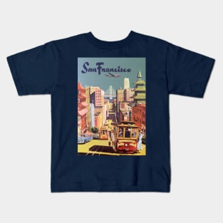 Vintage Travel Poster from San Francisco Kids T-Shirt